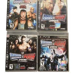 PlayStation 3 WWE SmackDown vs Raw 2008 2009 2010 2011 Bundle